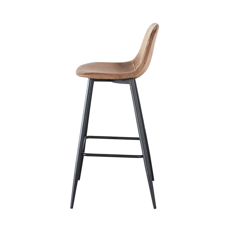 Load image into Gallery viewer, Silla Alta para interior exterior, Color Cafe, BAR SALOMON BA193-BS019 CasaEaster