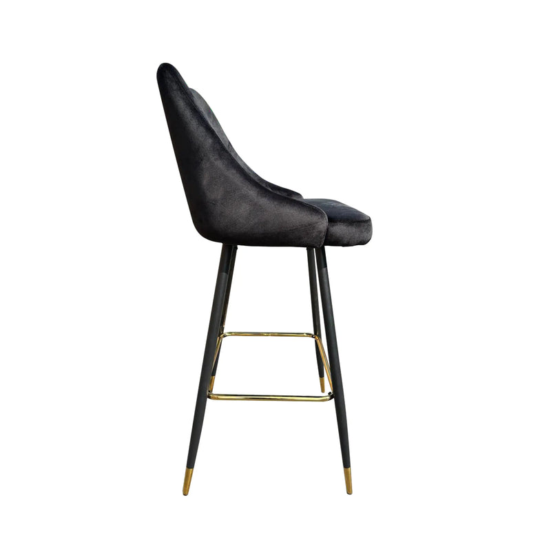 Cargue la imagen en el visor de la galería, Silla Alta para interior exterior, Color NEGRA BAR SINA-BA421-BS042 CasaEaster