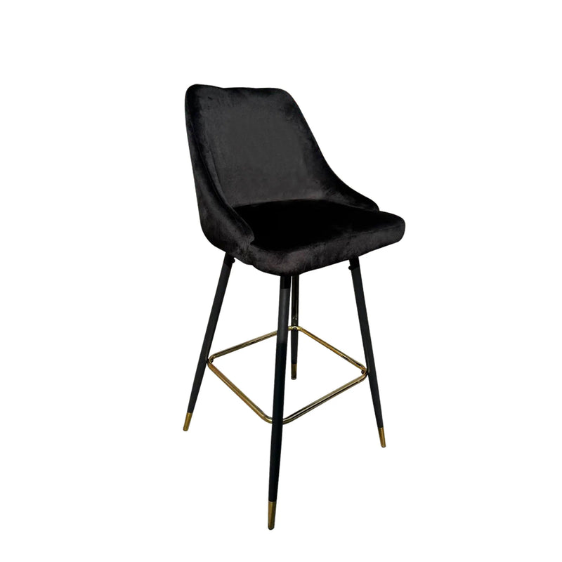 Cargue la imagen en el visor de la galería, Silla Alta para interior exterior, Color NEGRA BAR SINA-BA421-BS042 CasaEaster