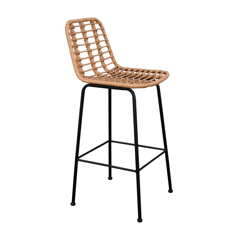 Cargue la imagen en el visor de la galería, Silla Alta para para Exterior e Interior De Lazo Color Natural-BAHAMA-RX-1017 CasaEaster