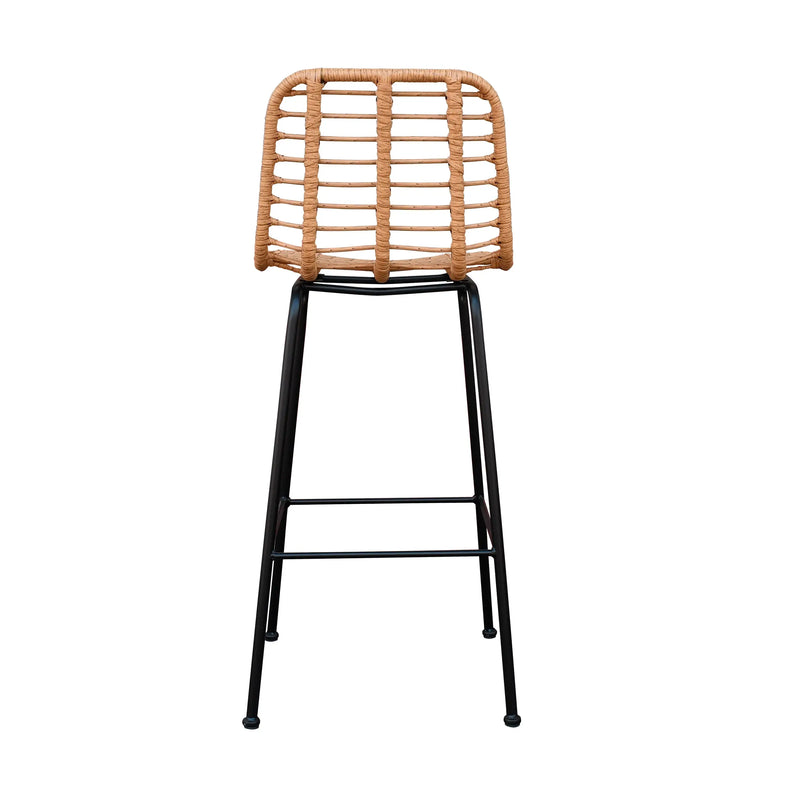 Cargue la imagen en el visor de la galería, Silla Alta para para Exterior e Interior De Lazo Color Natural-BAHAMA-RX-1017 CasaEaster