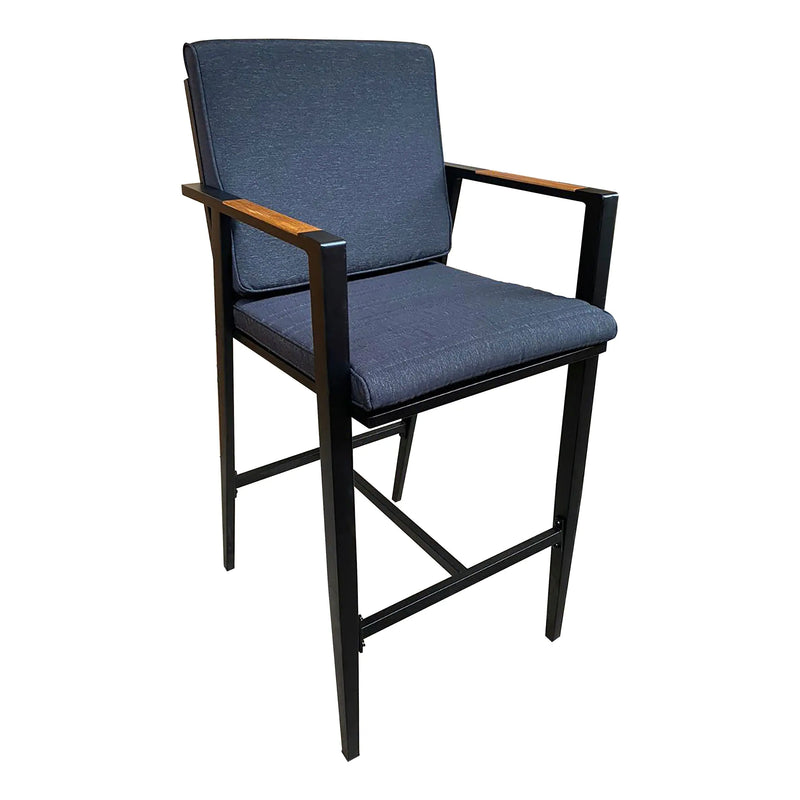 Load image into Gallery viewer, Silla Alta para para Exterior e Interior de Aluminio Color Negro GVIROL-E90802-01 CasaEaster