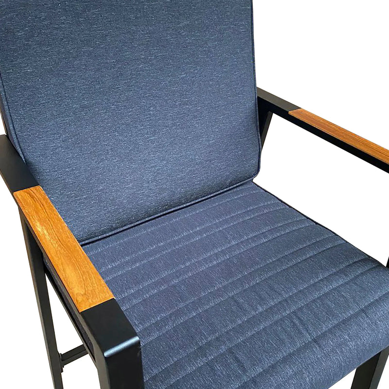 Load image into Gallery viewer, Silla Alta para para Exterior e Interior de Aluminio Color Negro GVIROL-E90802-01 CasaEaster