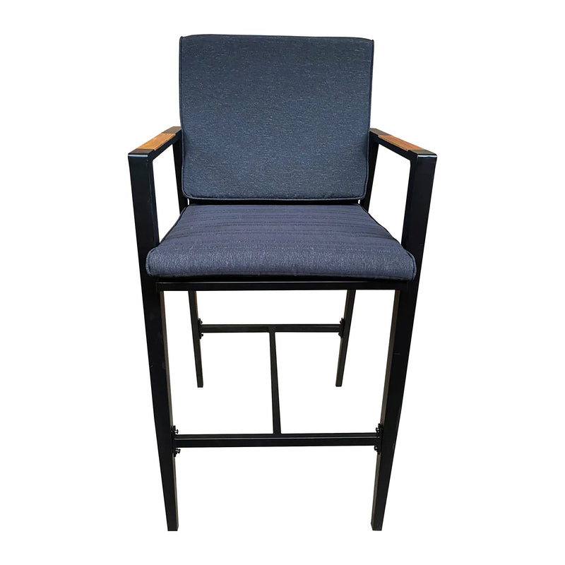 Load image into Gallery viewer, Silla Alta para para Exterior e Interior de Aluminio Color Negro GVIROL-E90802-01 CasaEaster