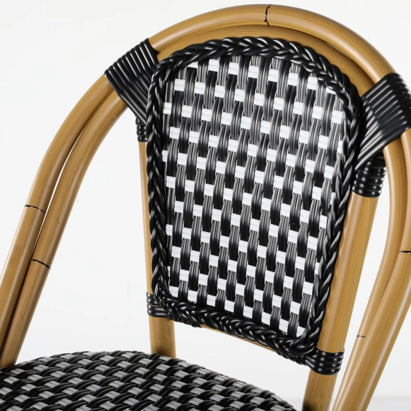 Cargue la imagen en el visor de la galería, Silla Alta para para Exterior e Interior de Rattan Color Negro OSESUNA-337758 CasaEaster