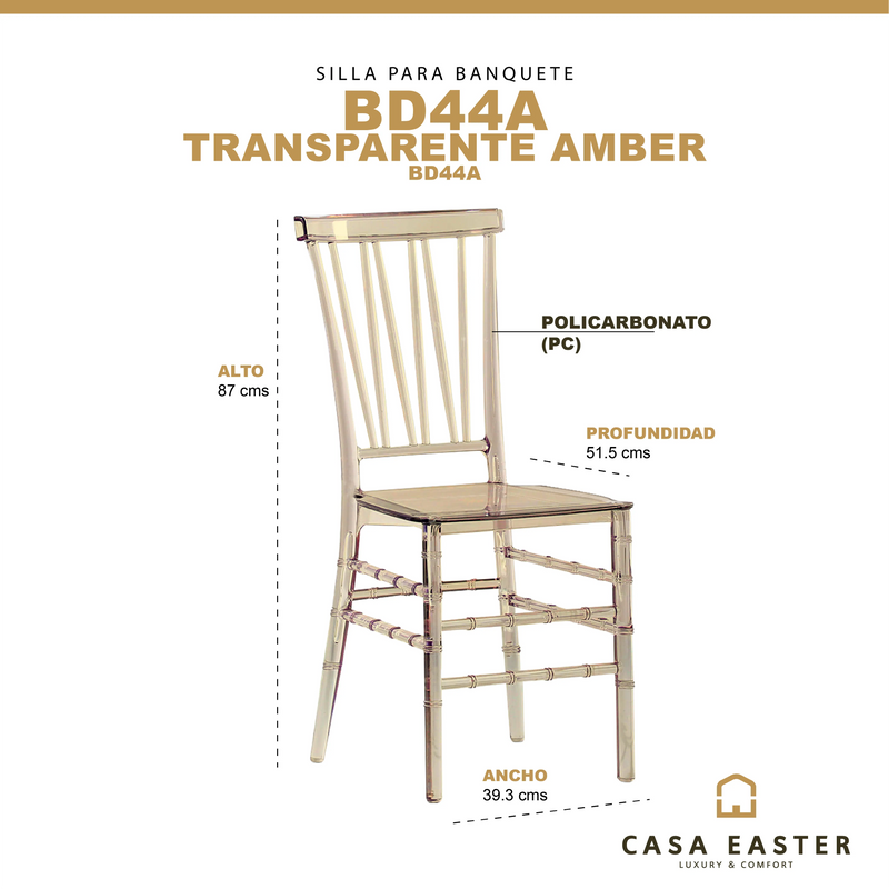 Cargue la imagen en el visor de la galería, Silla BD44A Amber -BD44A CasaEaster