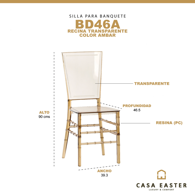 Cargue la imagen en el visor de la galería, Silla BD46A Amber - BD46A CasaEaster