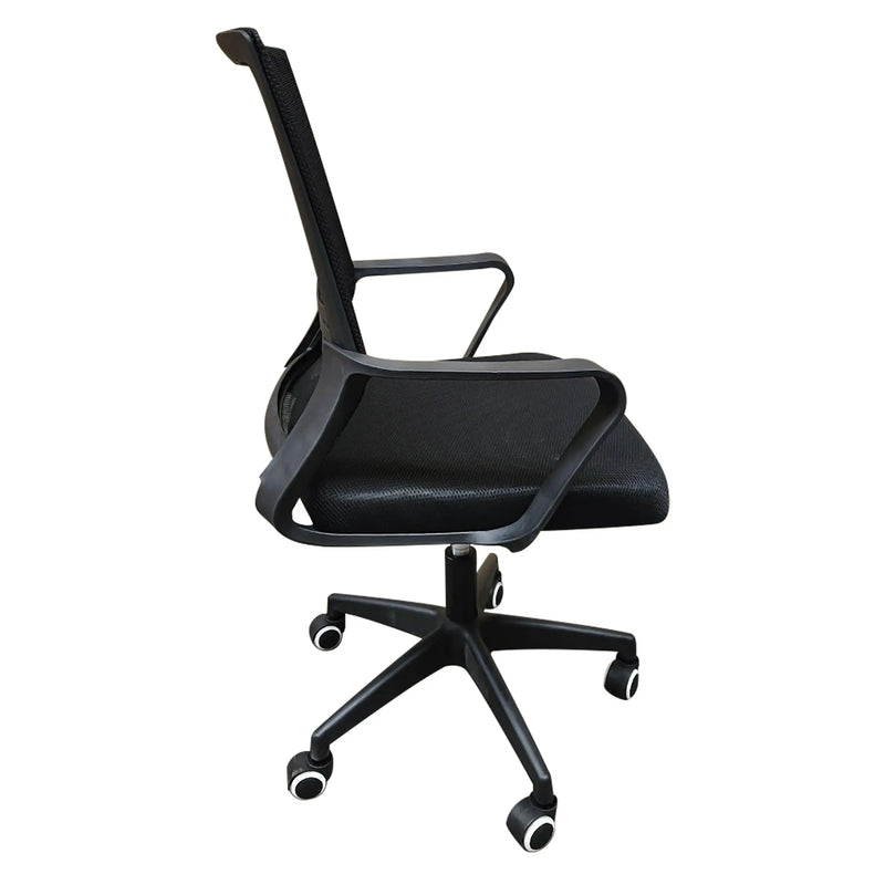 Cargue la imagen en el visor de la galería, Silla De Escritorio para Interior De Aluminio Color Negro-ROLOS-SLO-113