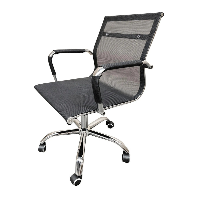 Cargue la imagen en el visor de la galería, Silla De Escritorio para Interior de Aluminio Color Negro BART-BART-SLO121