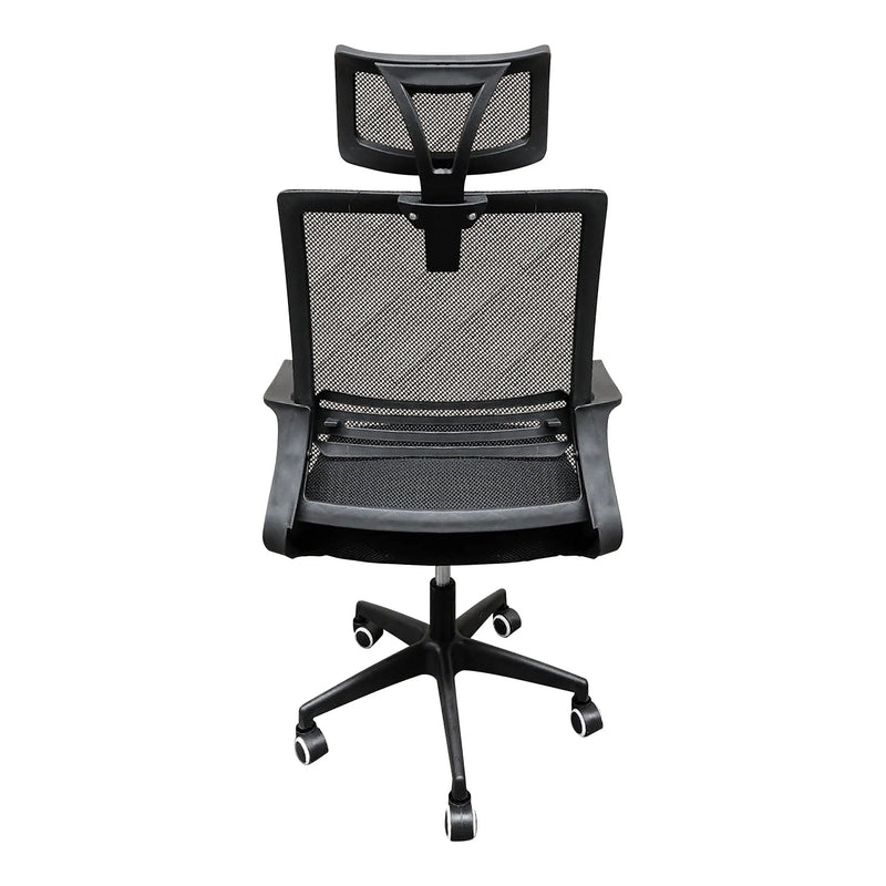 Cargue la imagen en el visor de la galería, Silla De Escritorio para Interior de Aluminio Color Negro-ELMAR-SLO-114