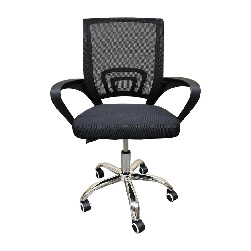 Cargue la imagen en el visor de la galería, Silla De Escritorio para Interior de Aluminio Color Negro VAPI-VAR-SLO-111