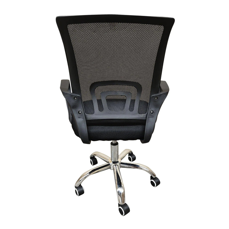 Cargue la imagen en el visor de la galería, Silla De Escritorio para Interior de Aluminio Color Negro VAPI-VAR-SLO-111