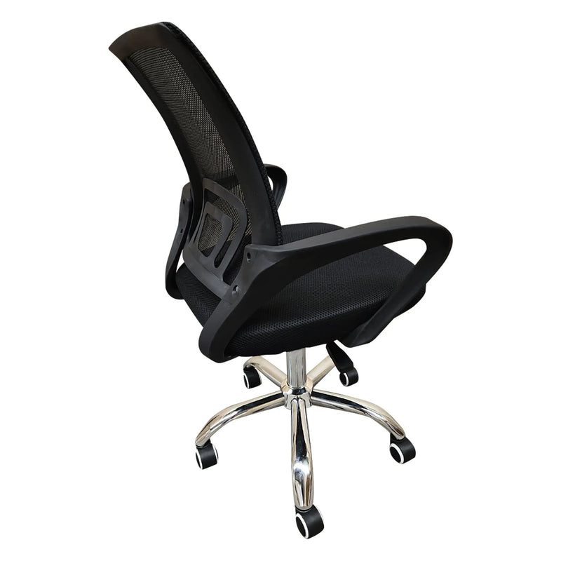 Cargue la imagen en el visor de la galería, Silla De Escritorio para Interior de Aluminio Color Negro VAPI-VAR-SLO-111