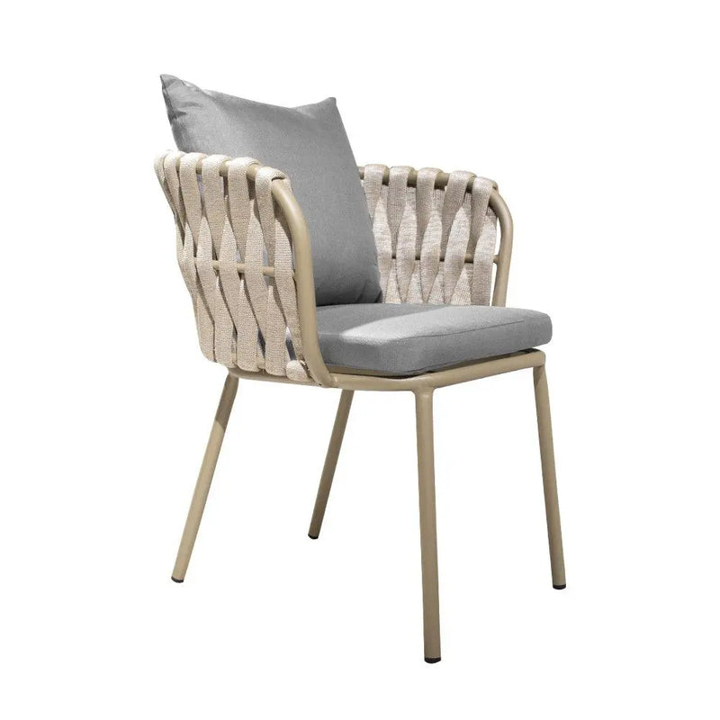 Cargue la imagen en el visor de la galería, Silla De Lazo para Exterior e Interior Color Beige BURJ 1000-ZF4004