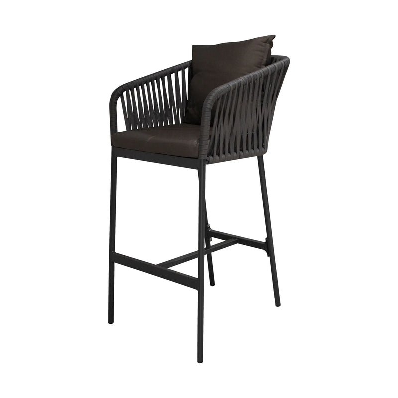 Load image into Gallery viewer, Silla Kami Alta de Lazo para Exterior e Interior Color-Gris CasaEaster