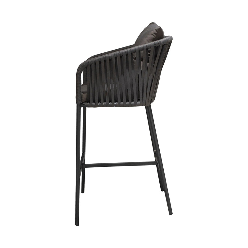 Load image into Gallery viewer, Silla Kami Alta de Lazo para Exterior e Interior Color-Gris CasaEaster