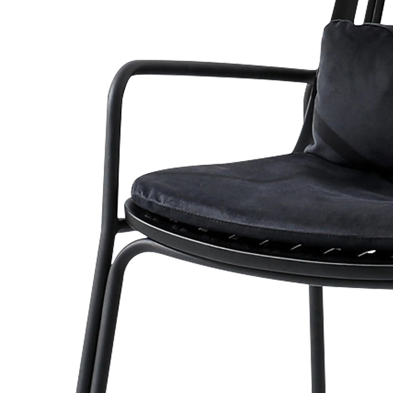 Cargue la imagen en el visor de la galería, Silla PP con cojin Color Negra - BD35B CasaEaster