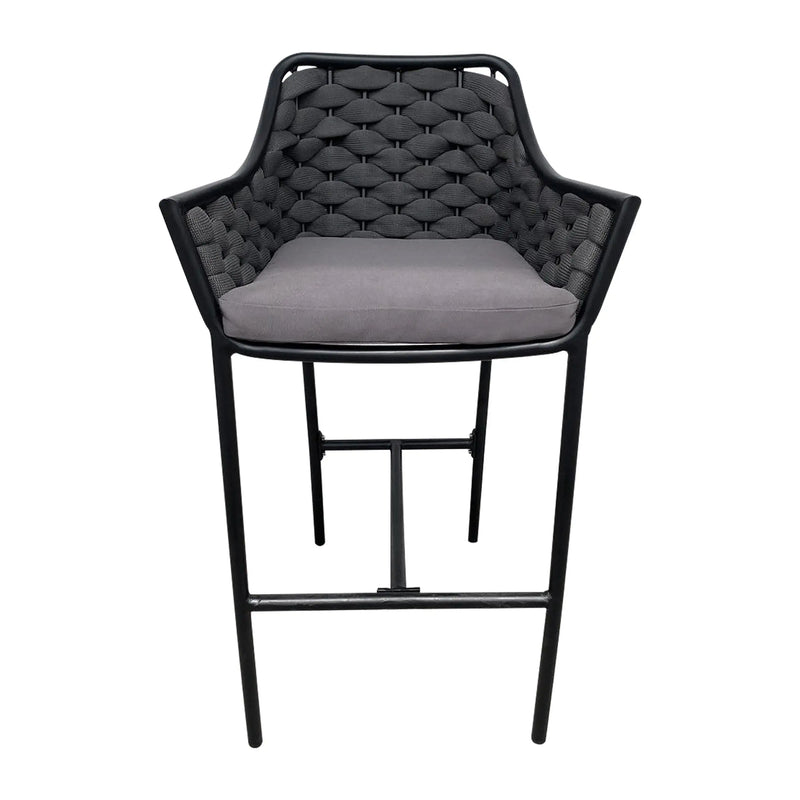 Cargue la imagen en el visor de la galería, Silla William Alta de Lazo para exterior e Interior Color Carbon 56 - EQ2805