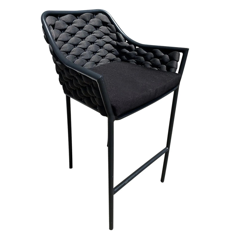 Cargue la imagen en el visor de la galería, Silla William alta de Lazo para exterior e interior Color Negro 49 - EQ2804