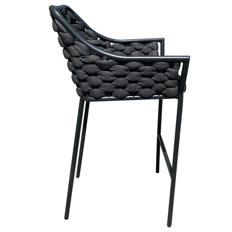 Cargue la imagen en el visor de la galería, Silla William alta de Lazo para exterior e interior Color Negro 49 - EQ2804