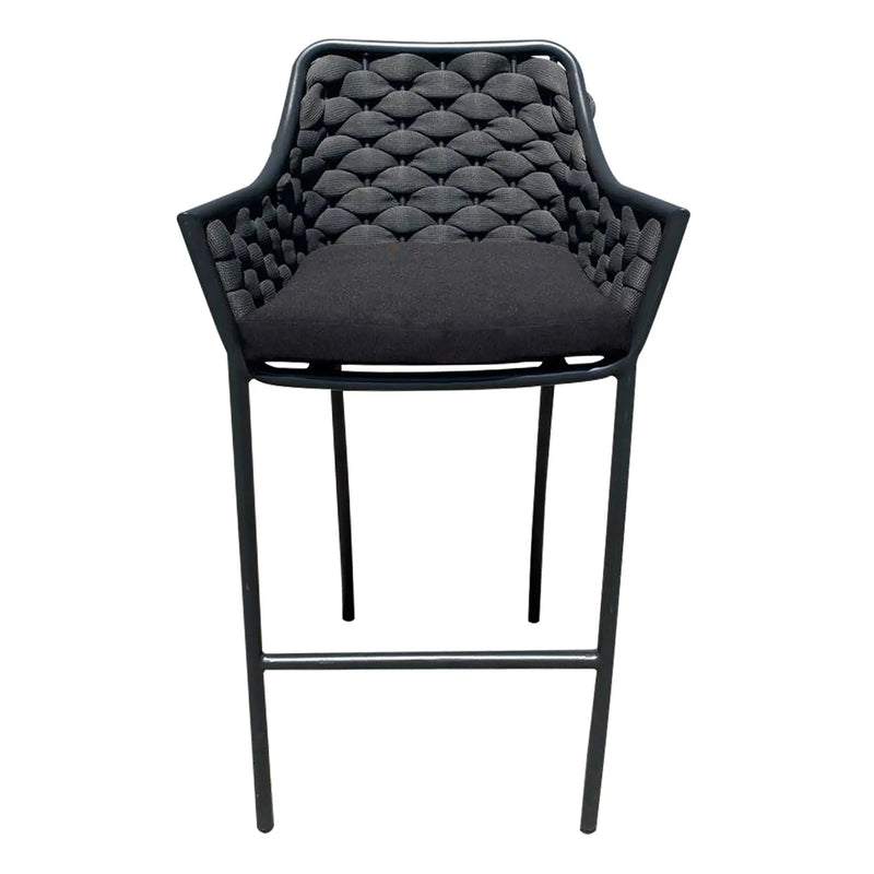 Cargue la imagen en el visor de la galería, Silla William alta de Lazo para exterior e interior Color Negro 49 - EQ2804