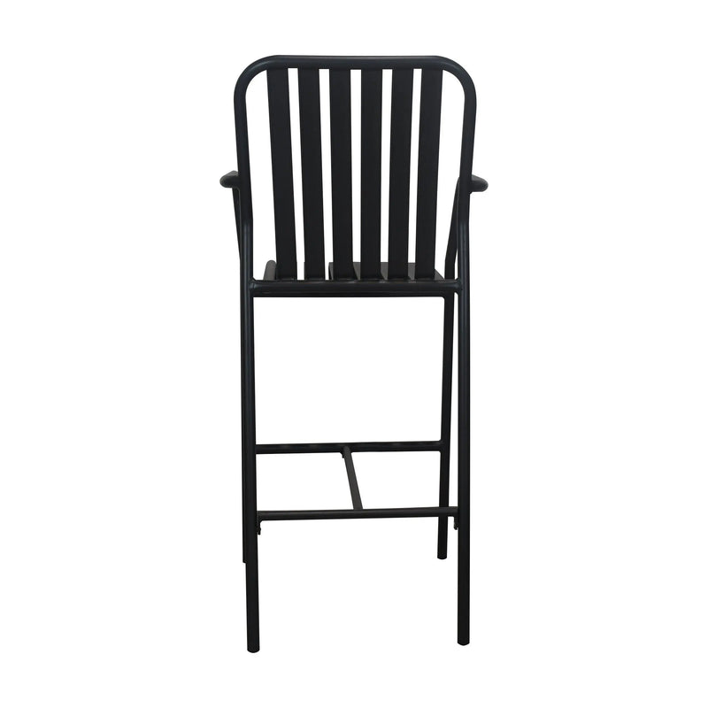 Cargue la imagen en el visor de la galería, Silla Zeb Alta para Interior de Aluminio Color Negro-ZB