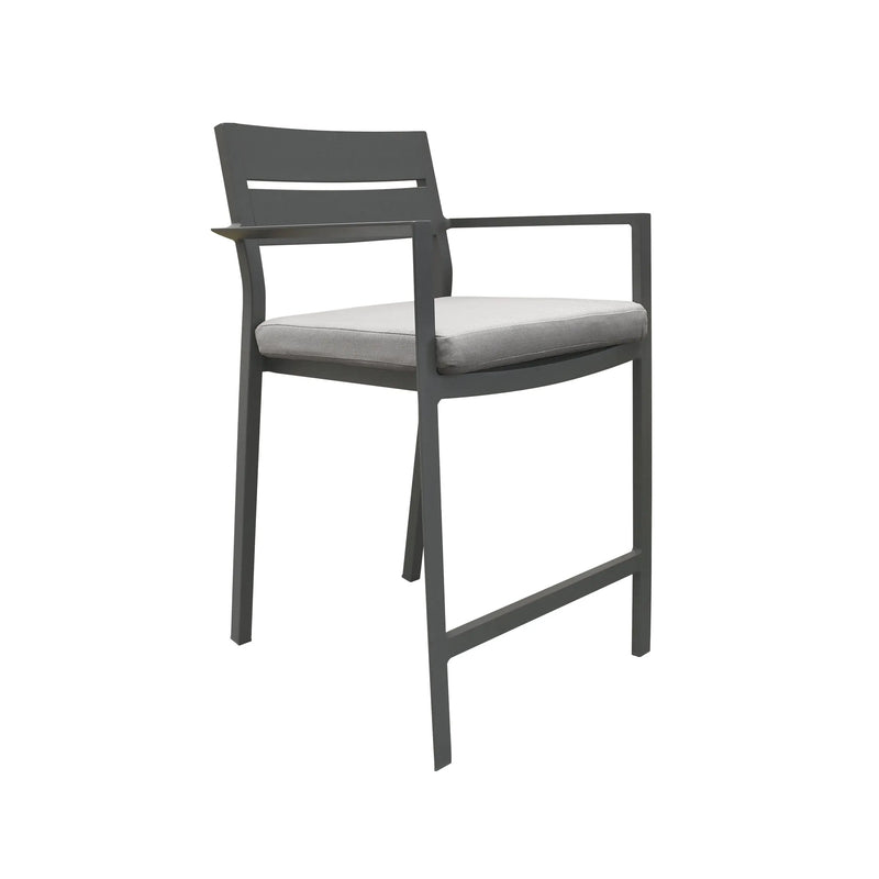 Cargue la imagen en el visor de la galería, Silla alta de Bar color gris FRANCE GL3A-5489-16 CasaEaster