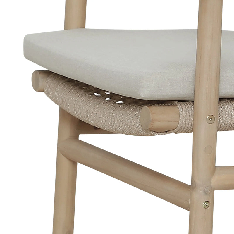 Cargue la imagen en el visor de la galería, Silla baja de Madera con cojin SOPHIE - HUC40151 CasaEaster