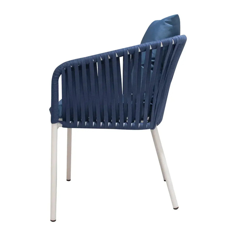 Cargue la imagen en el visor de la galería, Silla de Lazo para Exterior e Interior Color Azul ELONA 492-49