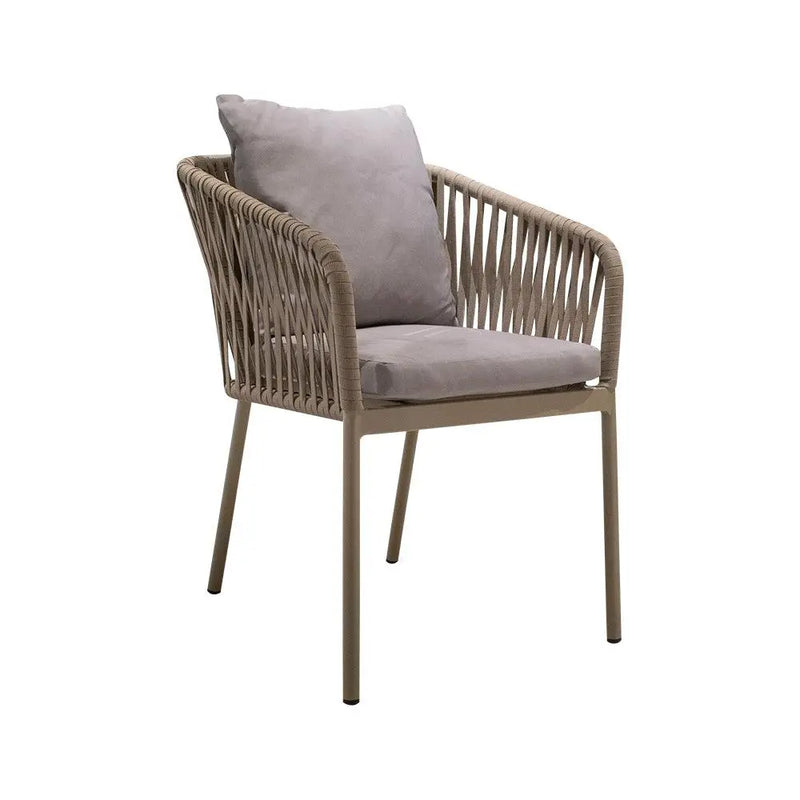 Cargue la imagen en el visor de la galería, Silla de Lazo para Exterior e Interior Color Beige Claro ELONA 590-ZF45