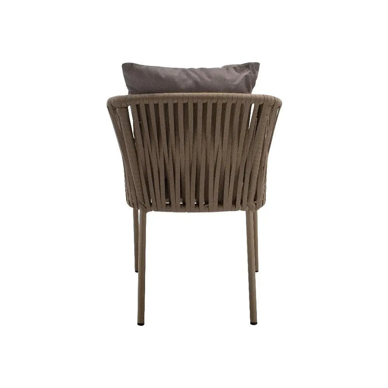 Cargue la imagen en el visor de la galería, Silla de Lazo para Exterior e Interior Color Beige Claro ELONA 590-ZF45