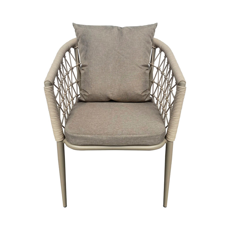Cargue la imagen en el visor de la galería, Silla de Lazo para Exterior e Interior Color Beige GAZIT-8808 CasaEaster