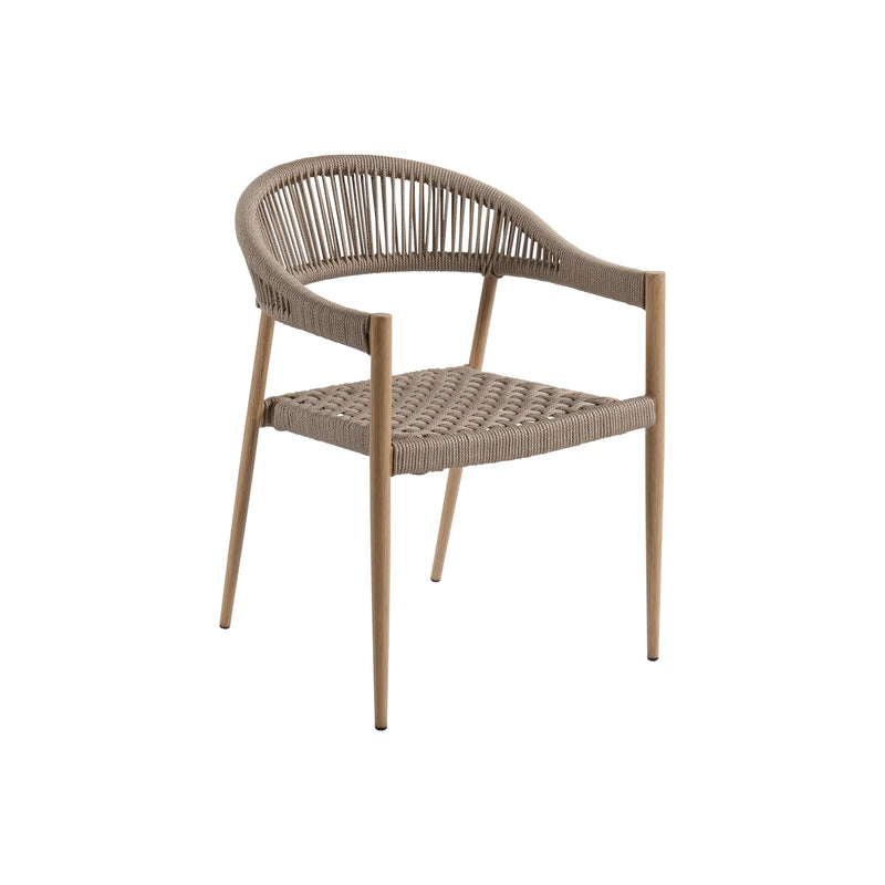 Cargue la imagen en el visor de la galería, Silla de Lazo para Exterior e Interior Color Beige- MONA 6060 CasaEaster