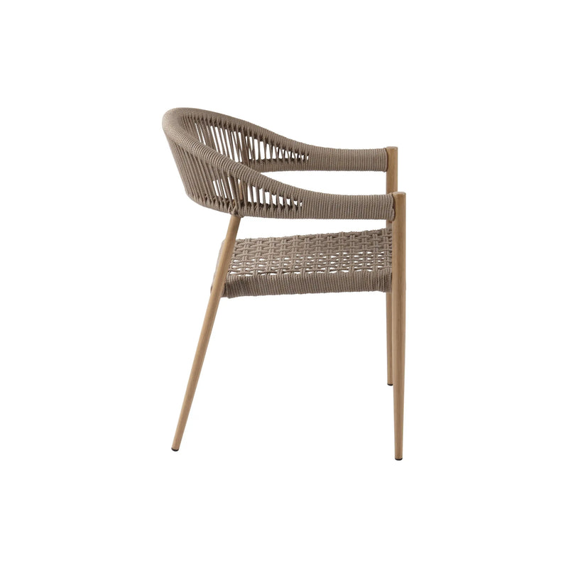 Cargue la imagen en el visor de la galería, Silla de Lazo para Exterior e Interior Color Beige- MONA 6060 CasaEaster