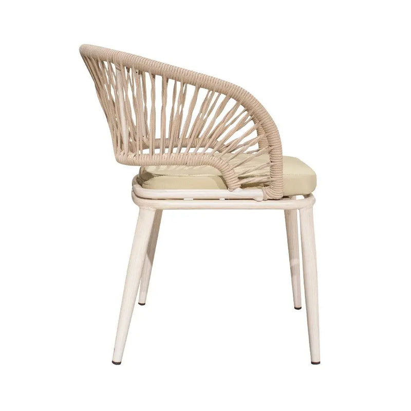 Cargue la imagen en el visor de la galería, Silla de Lazo para Exterior e Interior Color Beige NANT -ZF4008