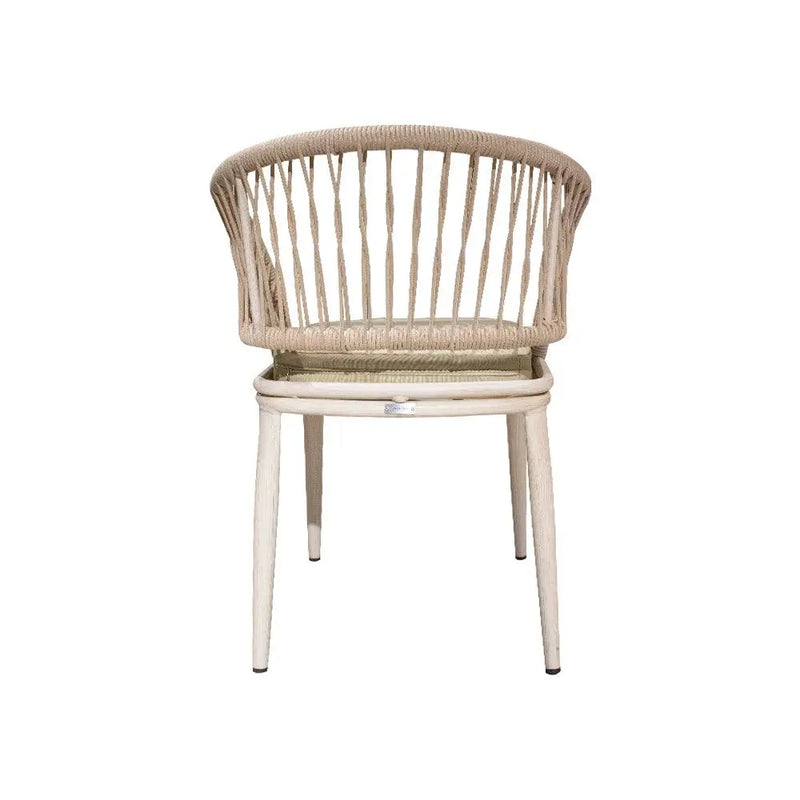 Cargue la imagen en el visor de la galería, Silla de Lazo para Exterior e Interior Color Beige NANT -ZF4008