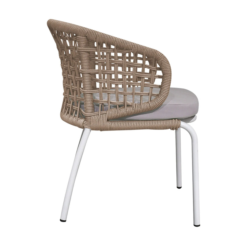 Cargue la imagen en el visor de la galería, Silla de Lazo para Exterior e Interior Color Beige VERSAILLAS-ZF400 CasaEaster