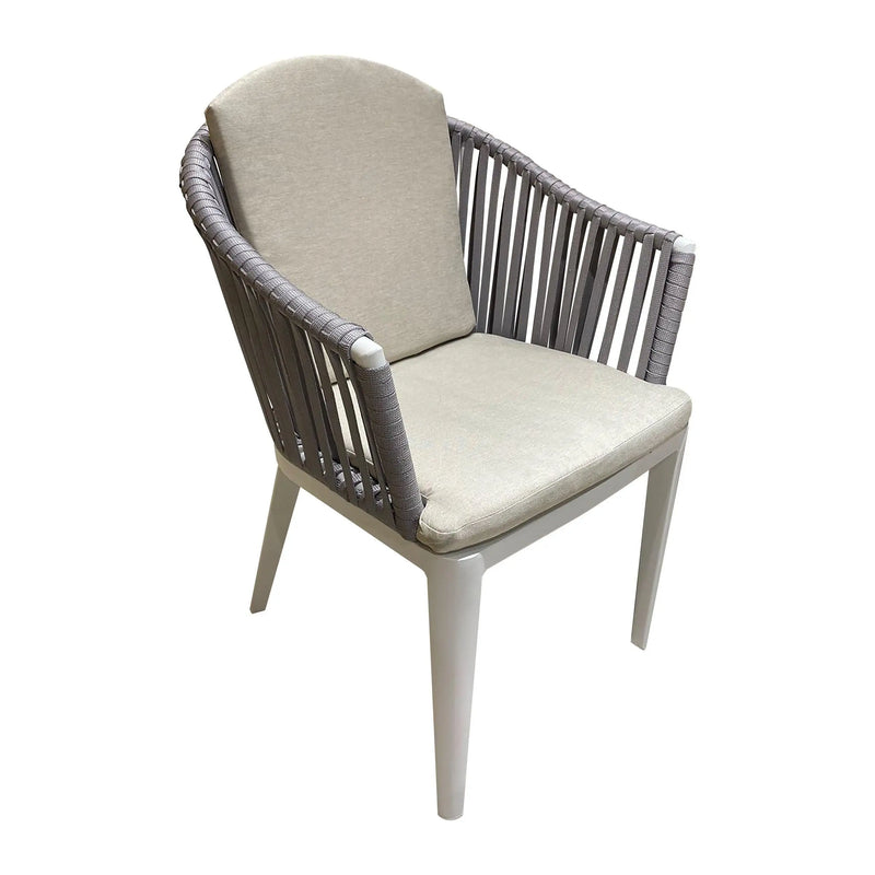 Cargue la imagen en el visor de la galería, Silla de Lazo para Exterior e Interior Color Blanco NAPOLEON-E90802