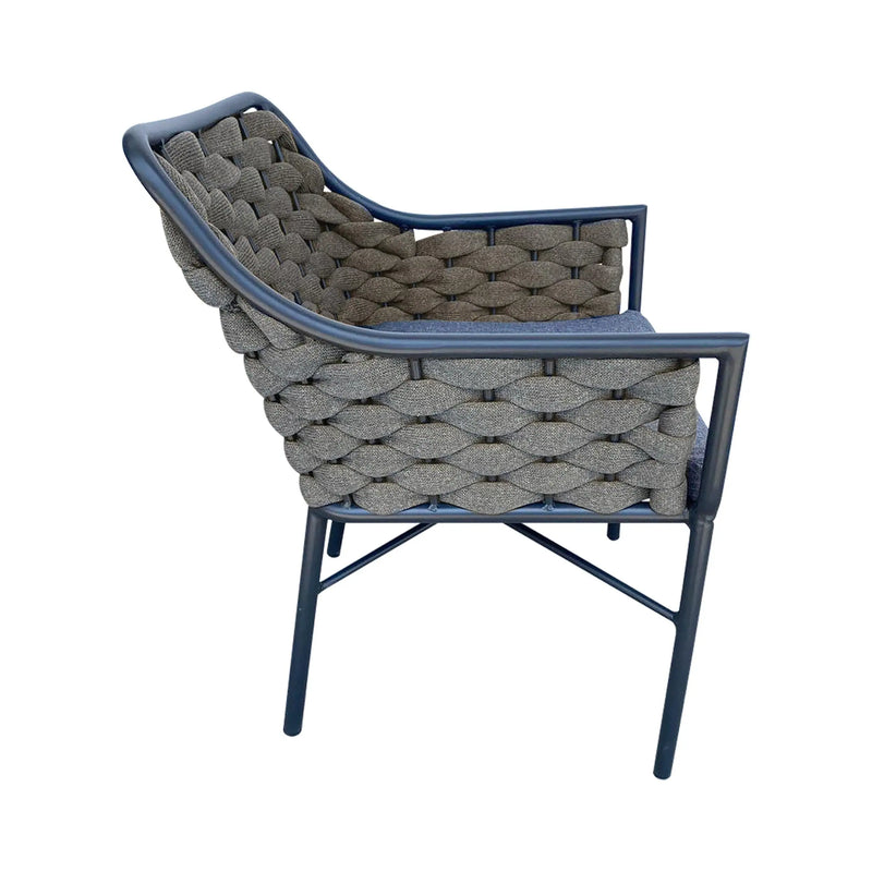 Cargue la imagen en el visor de la galería, Silla de Lazo para Exterior e Interior Color Carbon RABAT-477803 CasaEaster