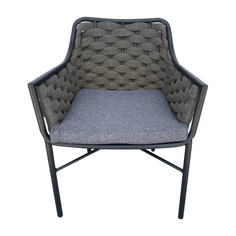 Cargue la imagen en el visor de la galería, Silla de Lazo para Exterior e Interior Color Carbon RABAT-477803 CasaEaster