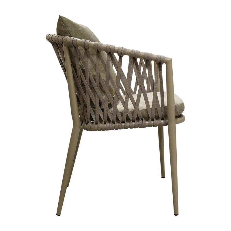 Cargue la imagen en el visor de la galería, Silla de Lazo para Exterior e Interior Color Champagne SONTA 706-ZF706