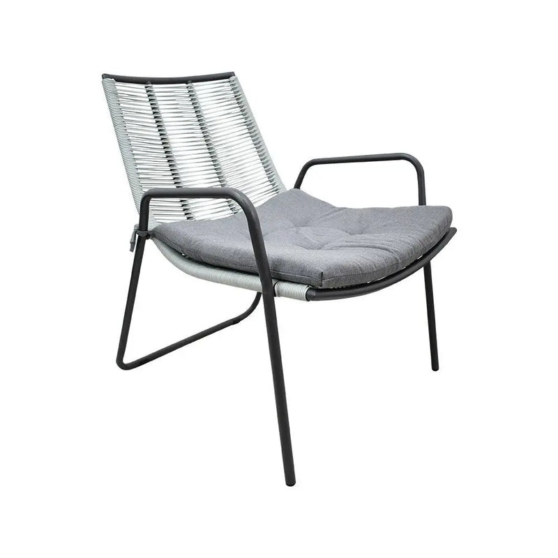 Cargue la imagen en el visor de la galería, Silla de Lazo para Exterior e Interior Color Gris NAPA-NPA