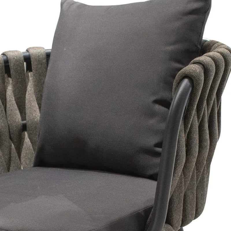 Cargue la imagen en el visor de la galería, Silla de Lazo para Exterior e Interior Color Gris Oscuro BURJ 1010-B-01