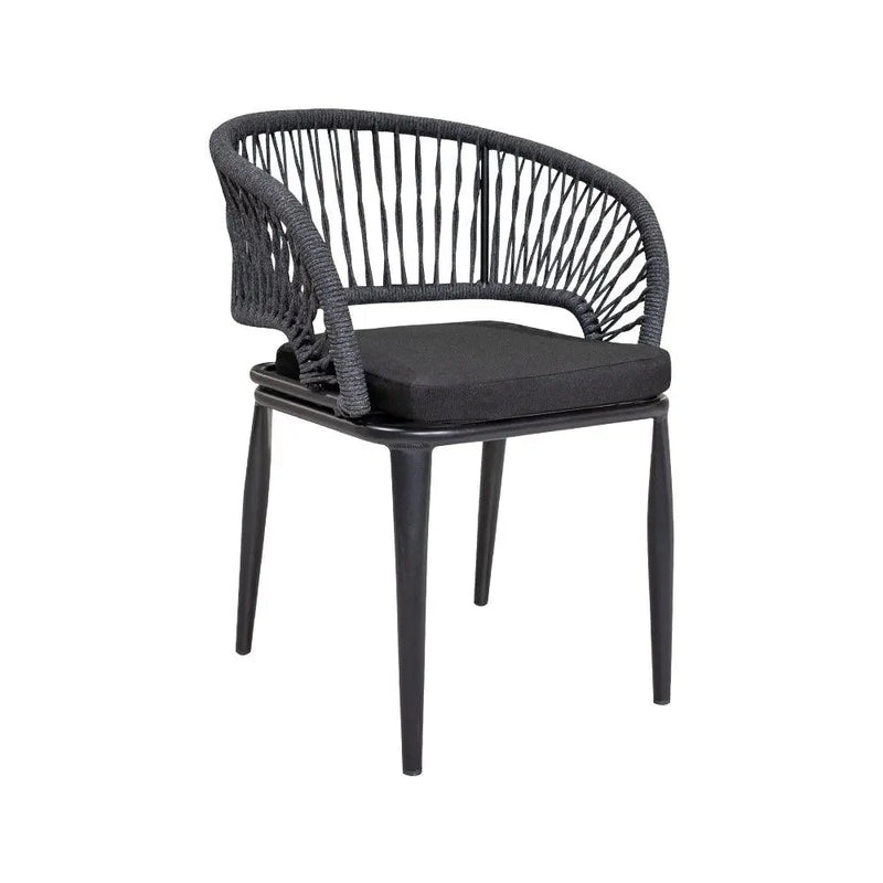 Cargue la imagen en el visor de la galería, Silla de Lazo para Exterior e Interior Color Gris Oscuro NANT-Zf4008C