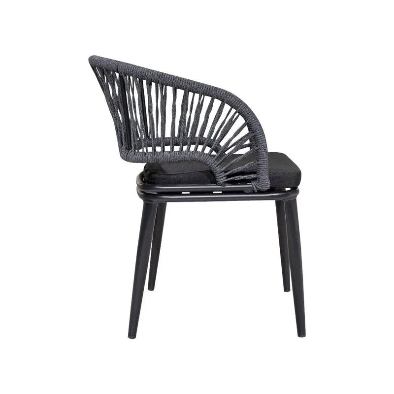 Cargue la imagen en el visor de la galería, Silla de Lazo para Exterior e Interior Color Gris Oscuro NANT-Zf4008C