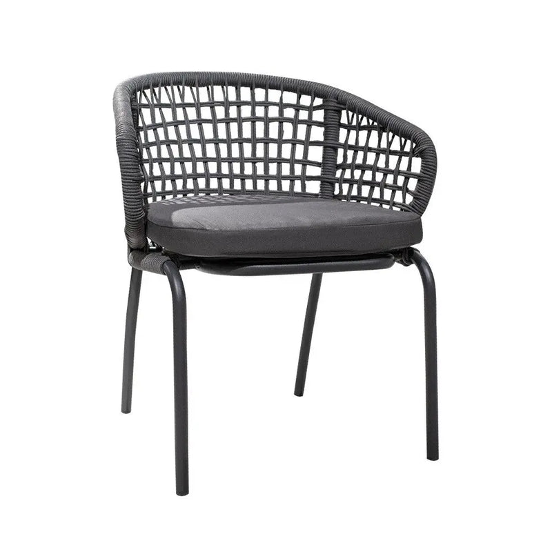 Cargue la imagen en el visor de la galería, Silla de Lazo para Exterior e Interior Color Gris VERSAILLAS-ZF4007