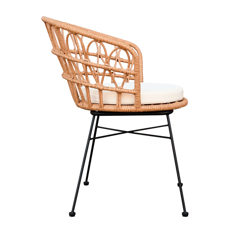 Cargue la imagen en el visor de la galería, Silla de Lazo para Exterior e Interior Color Natural-ACKLINS-RX-1057B CasaEaster