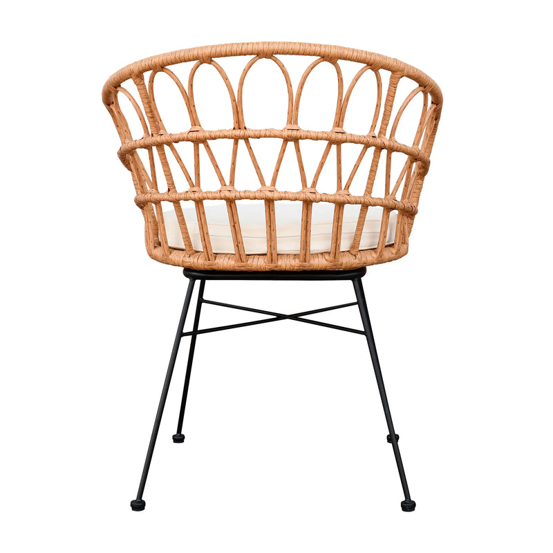 Cargue la imagen en el visor de la galería, Silla de Lazo para Exterior e Interior Color Natural-ACKLINS-RX-1057B CasaEaster