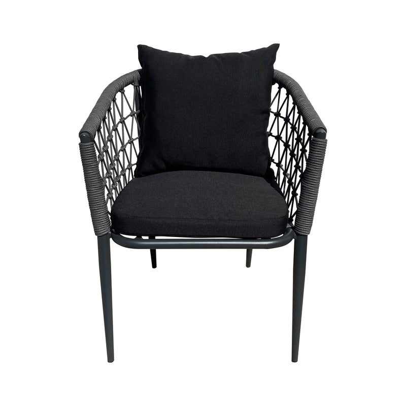 Load image into Gallery viewer, Silla de Lazo para Exterior e Interior Color Negro GAZIT-8834 CasaEaster