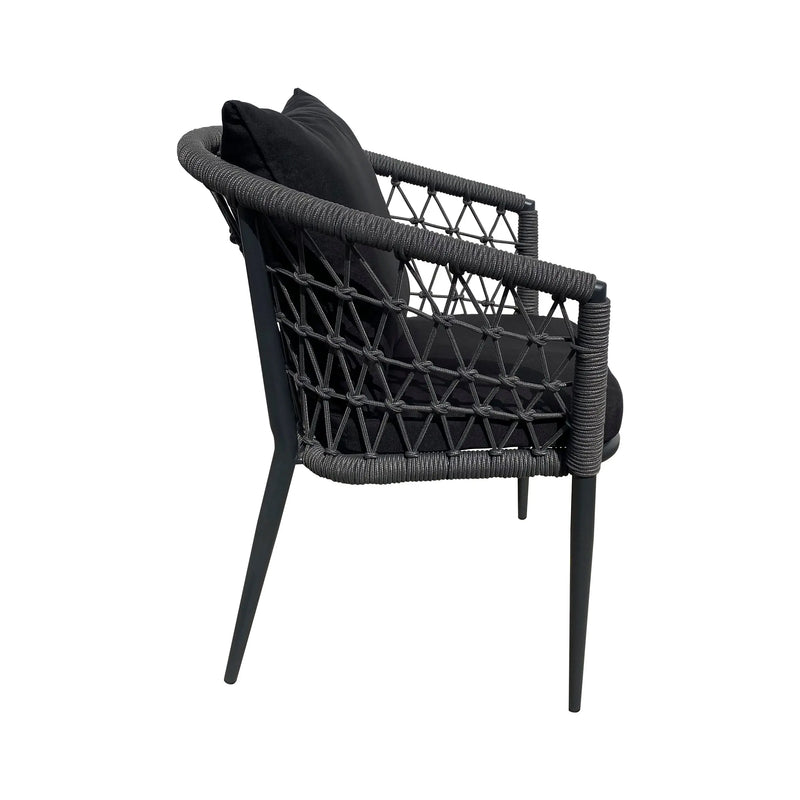 Load image into Gallery viewer, Silla de Lazo para Exterior e Interior Color Negro GAZIT-8834 CasaEaster
